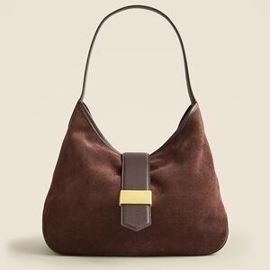 NEW JCrew Berkeley suede and leather shoulder bag
